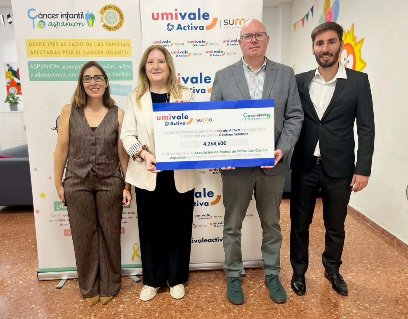 visita umivale Activa Aspanion. donación redondeo