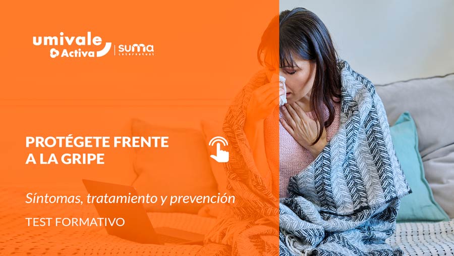 Una persona descansa en un sofá, cubierta con una manta, mostrando signos de enfermedad como la gripe