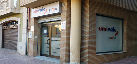 Fachada de la delegación de Umivale Activa en Utiel