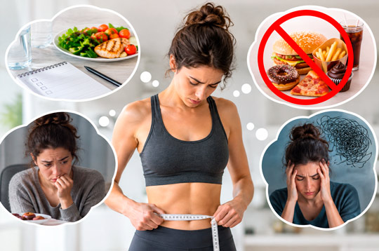 Mentalidad de dieta: restricciones, prohibiciones y culpa relacionadas con la alimentación