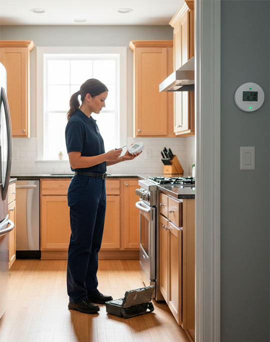 Mujer joven con máscara médica hablando por teléfono a emergencias en el metro