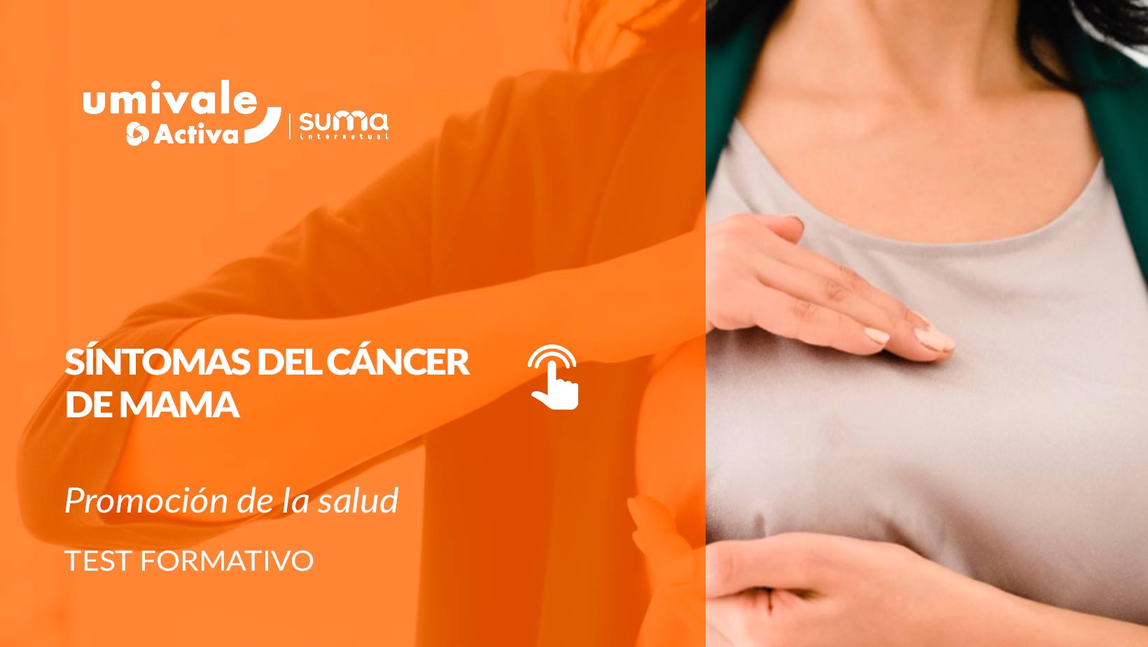 Persona revisándose el pecho