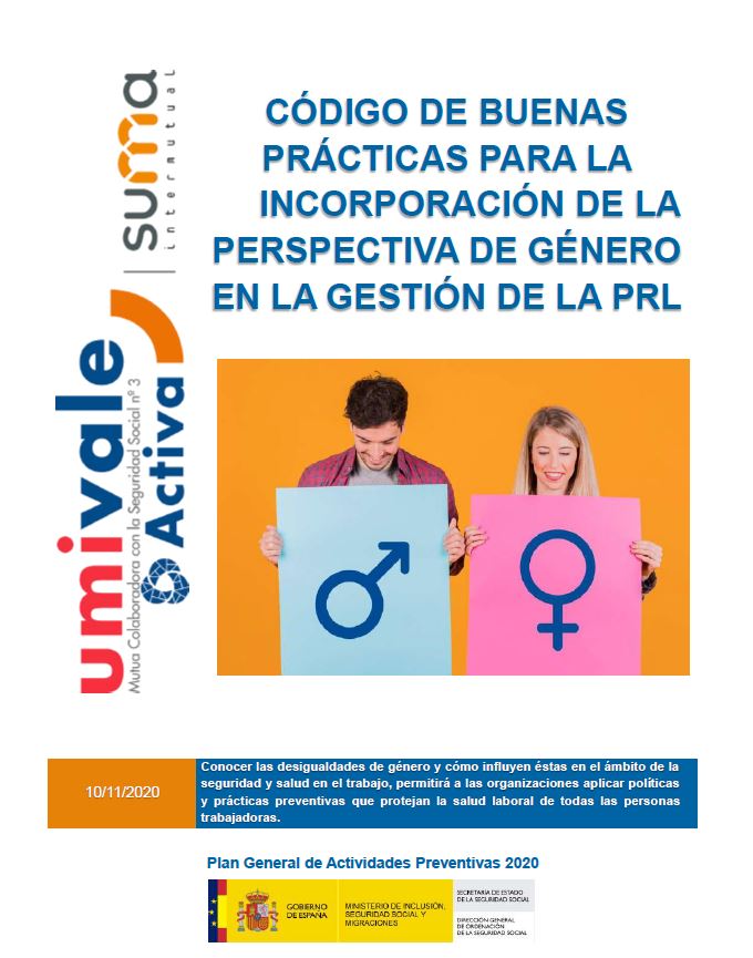 Código buenas prácticas integración perspectiva género en la PRL
